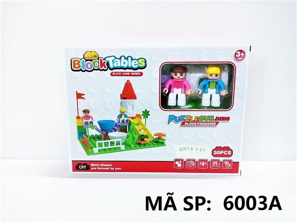 6003A HỘP RÁP KHU VUI CHƠI BẬP BÊNH 30 MIẾNG Block Tables