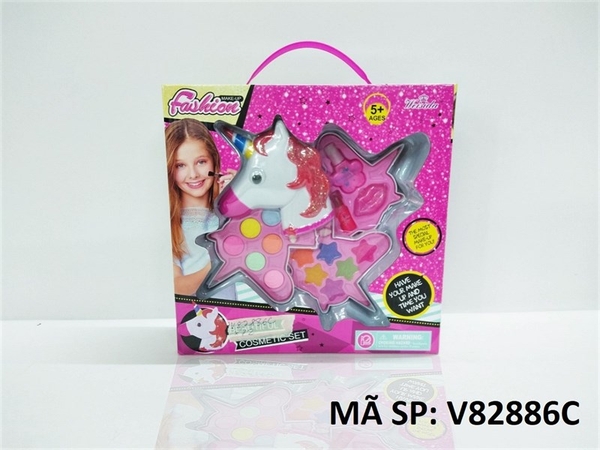 V82886C  HỘP PHẤN TRANG ĐIỂM NGỰA PONY 3 TẦNG