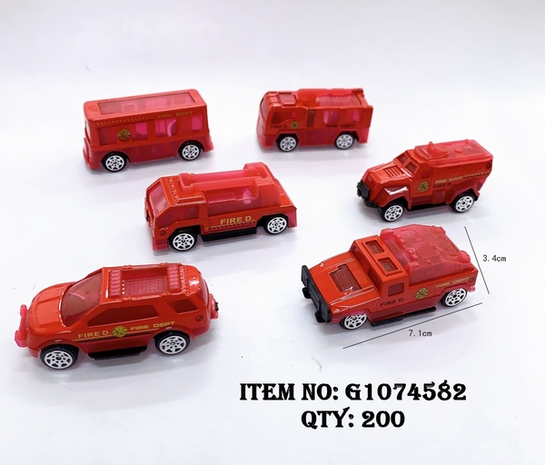 G1074582  TÚI XE CÔNG TRÌNH CỨU HỎA TRỚN 6C ĐỦ MẪU