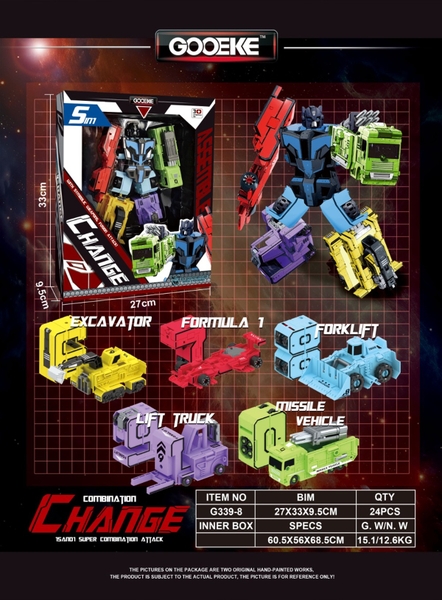 G339-8  HỘP RÁP ROBO BIẾN HÌNH SỐ HỌC