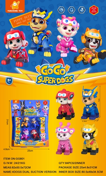 GG801  VỈ RÁP XE CHÓ CỨU HỘ 4C