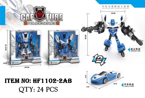 HF1102-2AB  HỘP RÁP ROBO BIẾN HÌNH XE HƠI CẢNH SÁT