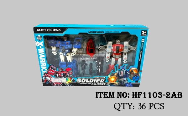 HF1103-2AB  HỘP RÁP ROBO BIẾN HÌNH XE 2C