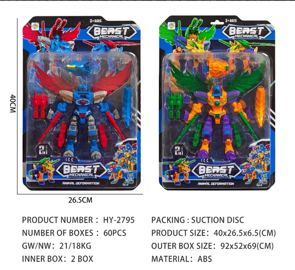 HY-2795  VỈ RÁP ROBO BIẾN HÌNH KHỦNG LONG