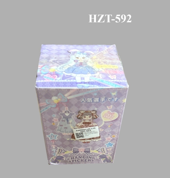HZT-592 LỐC 25 MIẾNG DÁN TƯƠNG TÁC THAY ĐỒ CÔNG CHÚA