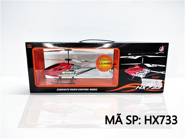 HX733 HỘP MÁY BAY TRỰC THĂNG ĐK TRÊN KHÔNG, 2 TẦNG, KHÔNG SẠC, 3.5 CHANNEL V-MAX HX733