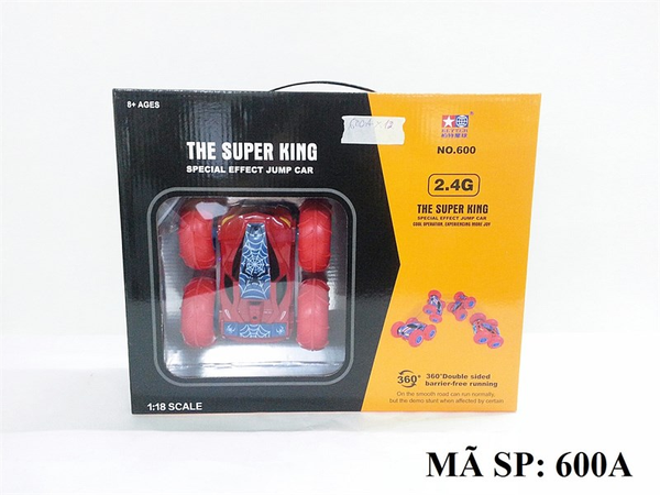 600A HỘP XE HƠI NHỆN LỘN ĐIỀU KHIỂN CÓ SẠC, 360 ĐỘ, TL 1:18