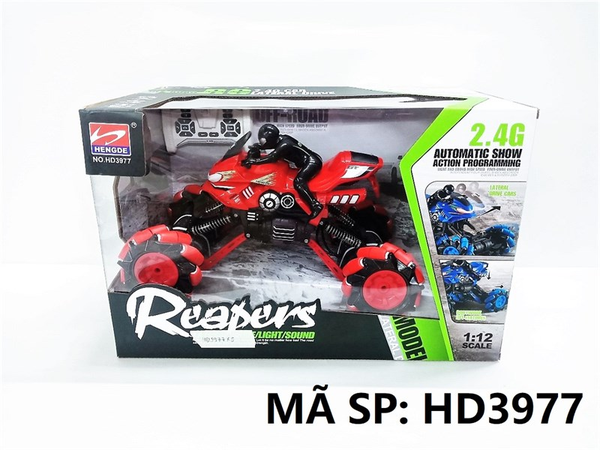 HD3977 HỘP XE MOTO ĐỊA HÌNH ĐIỀU KHIỂN CÓ SẠC, TL 1:12