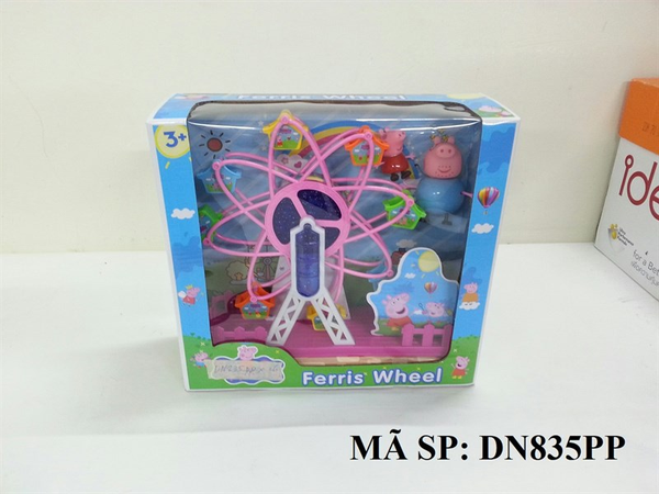 DN835PP HỘP ĐU QUAY CÔNG VIÊN PIN + 2C HEO HỒNG