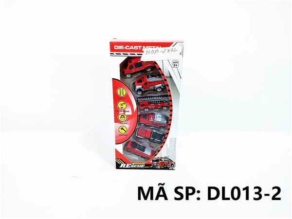 DL013-2 HỘP XE CÔNG TRÌNH CỨU HỎA SẮT TRỚN 6C DL013-