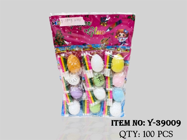 Y-39009 TÚI VỈ 12 TÚI TÔ MÀU TRỨNG + 3C VIẾT MÀU