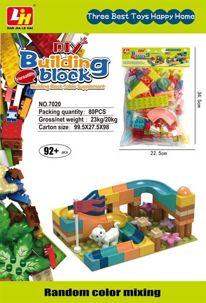 7020 TÚI RÁP CẦU TRƯỢT BANH 92 MIẾNG (PVC)