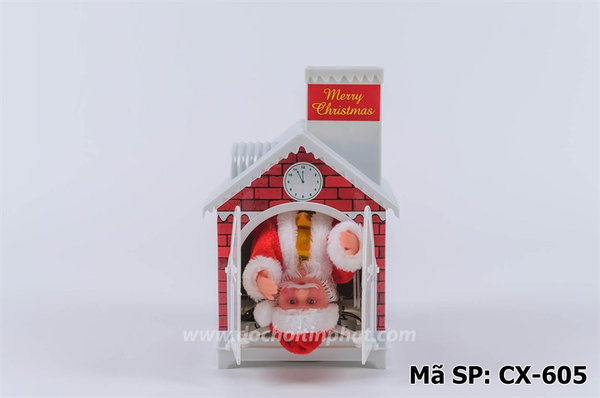 CX-605 HỘP NOEL PIN CHUI ỐNG KHÓI, CHÂN MÁI NHÀ