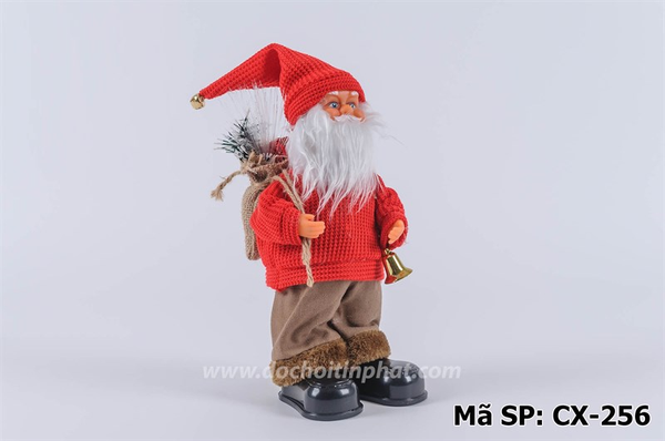 CX-256 HỘP NOEL PIN CẦM ĐÈN+ ĐEO TÚI QUÀ