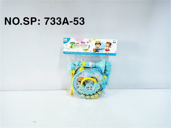 733A-53  TÚI TRỐNG + KÈN + LẮC (PVC)