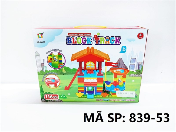 839-53  HỘP LOGO RÁP NHÀ CẦU TRƯỢT BANH (1T BANH ĐÈN) 116 MIẾNG