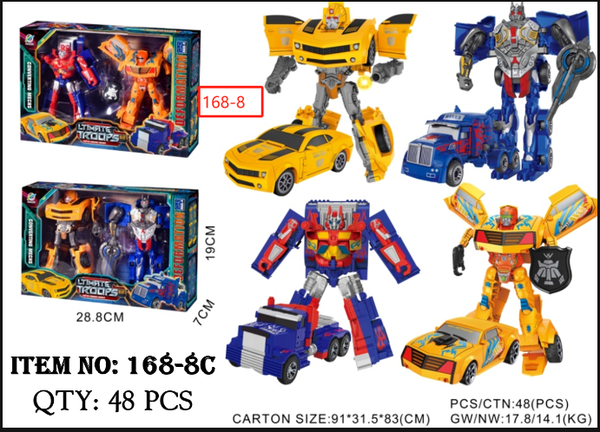 168-8C  HỘP RÁP ROBO BIẾN HÌNH XE HƠI, CONTAINER 2C