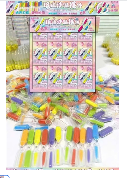 XYL-88253 LỐC 24 HỘP ĐỒNG HỒ CÁT THỦY TINH