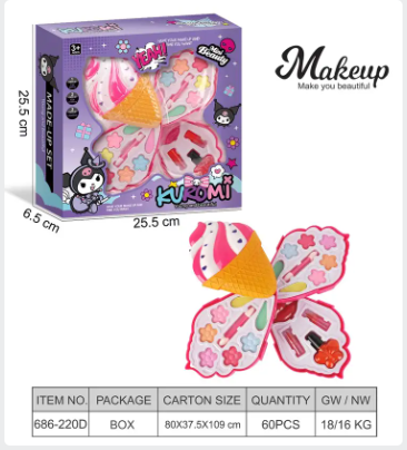 686-220D  HỘP PHẤN TRANG ĐIỂM 3 TẦNG KEM