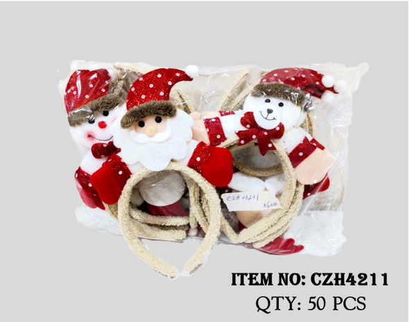 CZH4211F TÚI 2C CÀI TÓC NOEL NGƯỜI TUYẾT