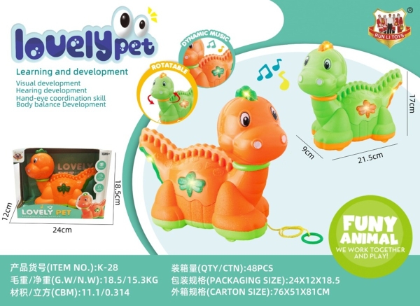 K-28  HỘP KHỦNG LONG PIN + DÂY DẮT