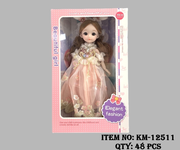 KM-12511  HỘP BABY 1C TAI THỎ KHỚP, MẮT THỦY TINH