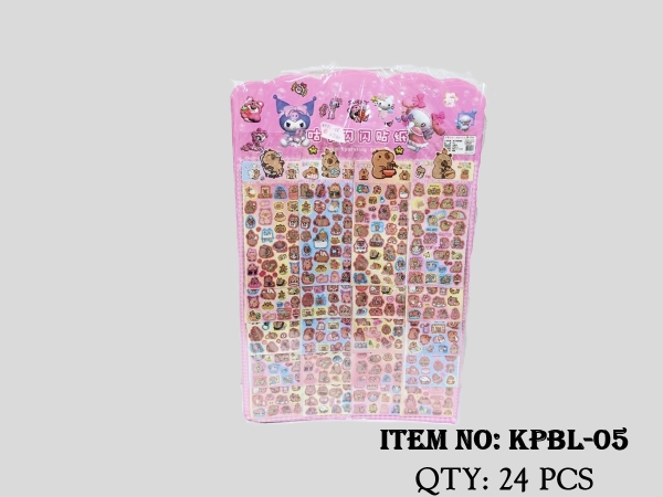 KPBL-05  LỐC 10 VỈ 20 TÚI MIẾNG DÁN STICKER ĐỦ MẪU