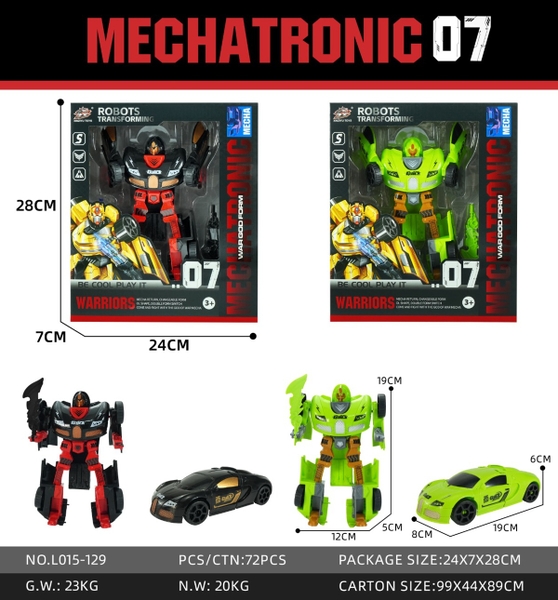 L015-129  HỘP ROBO BIẾN HÌNH XE HƠI 1C