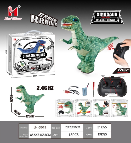 LH-D019  HỘP KHỦNG LONG BƠM HƠI ĐIỀU KHIỂN 7 ĐỘNG TÁC, CÓ SẠC