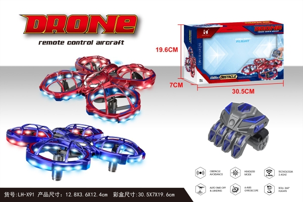 LH-X91  HỘP MÁY BAY DRONE NHỆN ĐIỀU KHIỂN TRÊN KHÔNG 4 CÁNH QUẠT, BAO TAY ĐIỀU KHIỂN