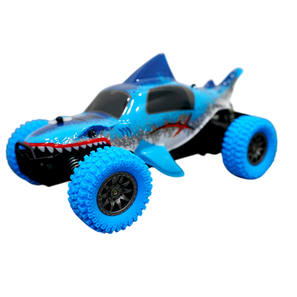 9040-9E/TL-BLUE  HỘP XE ĐỊA HÌNH CÁ MẬP ĐIỀU KHIỂN CẦN GẠT XOAY 7 ĐỘNG TÁC, KHÔNG SẠC