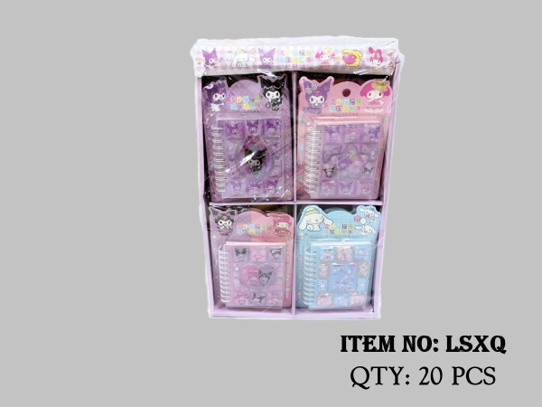 LSXQ  TÚI HỘP 16 CUỐN SỔ TAY SANRIO ĐỦ MẪU   107-112