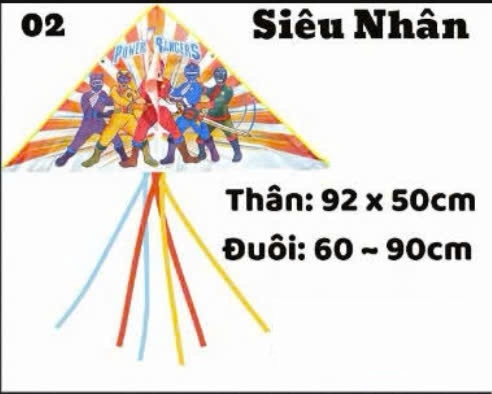 LV34 DIỀU SIÊU NHÂN (CÓ ĐUÔI)