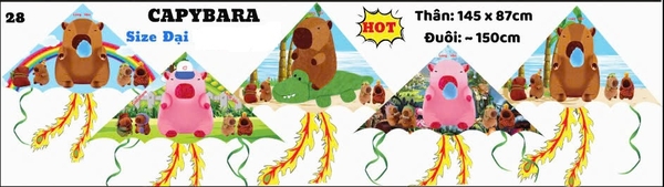 LV41 DIỀU TÚI MÙ CAPYBARA