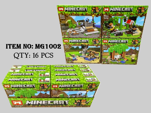 MG1002  HỘP LOGO RÁP MINECART HỘP 8C
