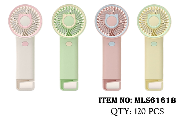 MLS6161B  HỘP QUẠT PIN TAI MÈO + SẠC USB