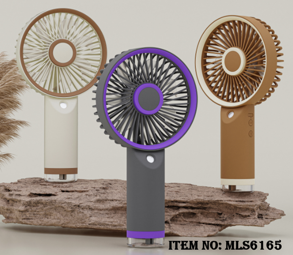MLS6165  HỘP QUẠT PIN PHUN SƯƠNG + SẠC USB
