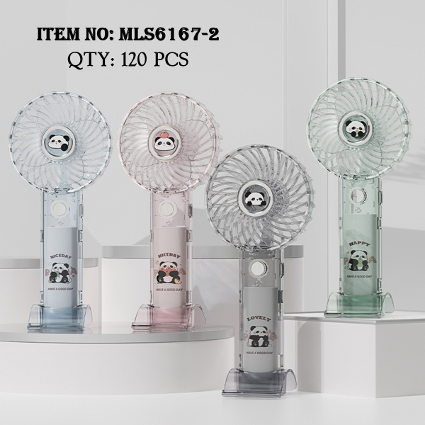 MLS6167-2  HỘP QUẠT PIN GẤU TRÚC TRONG + SẠC USB