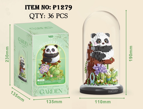 P1279  HỘP LOGO RÁP GẤU TRÚC 1083 MIẾNG