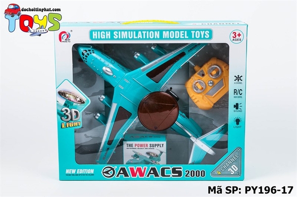 PY196-17 HỘP MÁY BAY ĐIỀU KHIỂN SẠC ĐÈN 3D