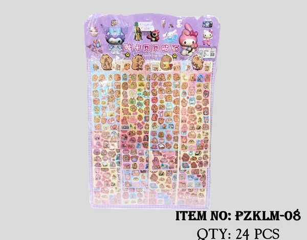 PZKLM-08  LỐC 10 VỈ 20 TÚI MIẾNG DÁN STICKER ĐỦ MẪU