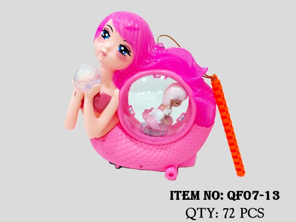 QF07-13 TÚI BABY NGƯỜI CÁ ÔM NGỌC TRAI PIN NHẠC ĐÈN (LỒNG ĐÈN)