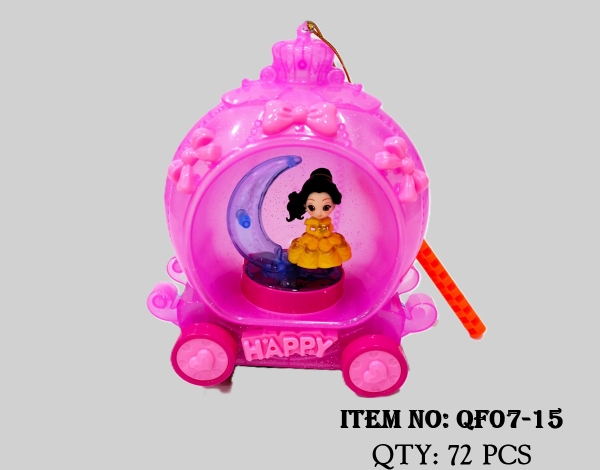 QF07-15 TÚI CỔ XE CÔNG CHÚA PIN NHẠC ĐÈN (LỒNG ĐÈN)