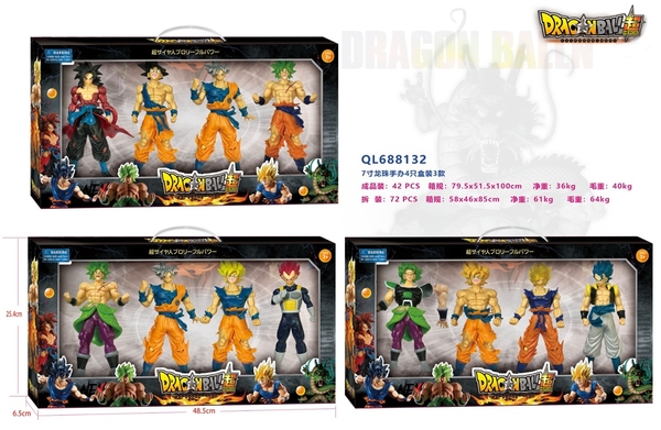 QL688132  HỘP 4T MÔ HÌNH NHÂN VẬT 7 VIÊN NGỌC RỒNG