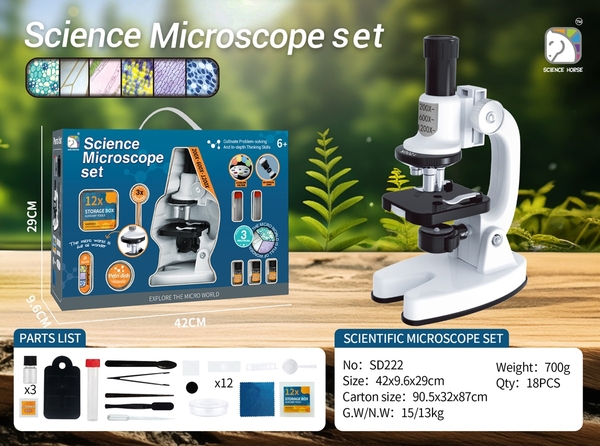 SD222  HỘP KÍNH HIỂN VI PIN