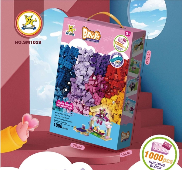 SM1029  HỘP LOGO RÁP LÂU ĐÀI 1000 MIẾNG