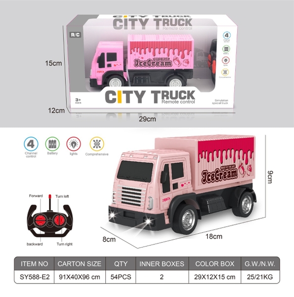 SY588-E2  HỘP XE TẢI ĐÔNG LẠNH KEM ĐIỀU KHIỂN 7 ĐỘNG TÁC, KHÔNG SẠC