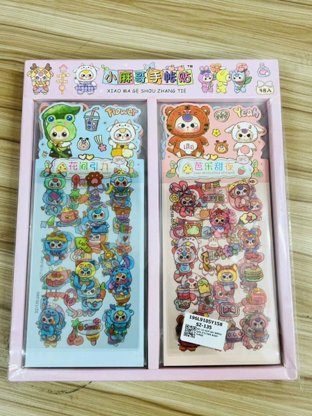 SZ-135 HỘP 48C MIẾNG DÁN STICKER BABY THREE