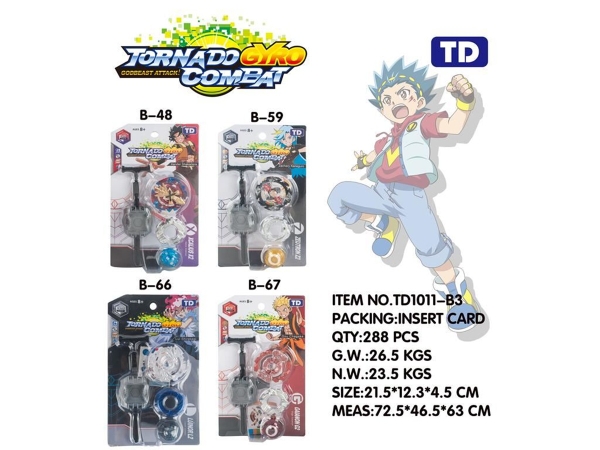 TD1011-B3  VỈ CON QUAY SẮT 1C + DÂY KÉO