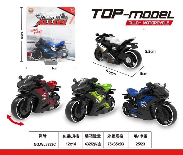 WL3333C  VỈ XE MOTO TRỚN 1C
